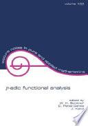 p-adic Functional Analysis